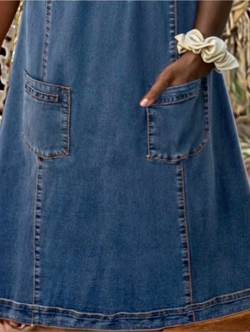 PAULEEN - VESTIDO DE DENIM SUAVE