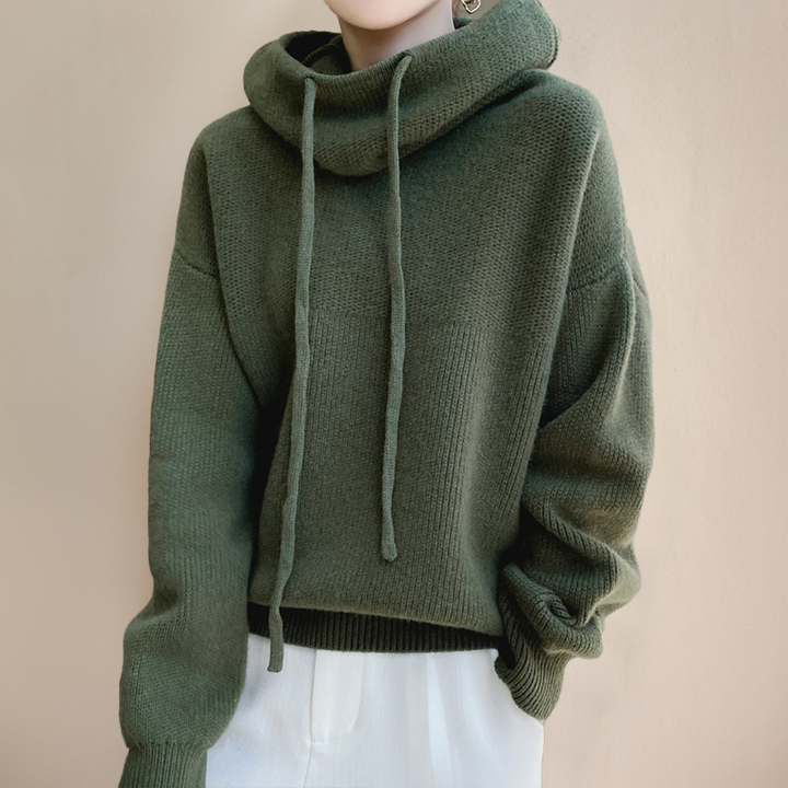 SABRINE - SUDADERA CÓMODA COSTERA CON CUELLO ALTO