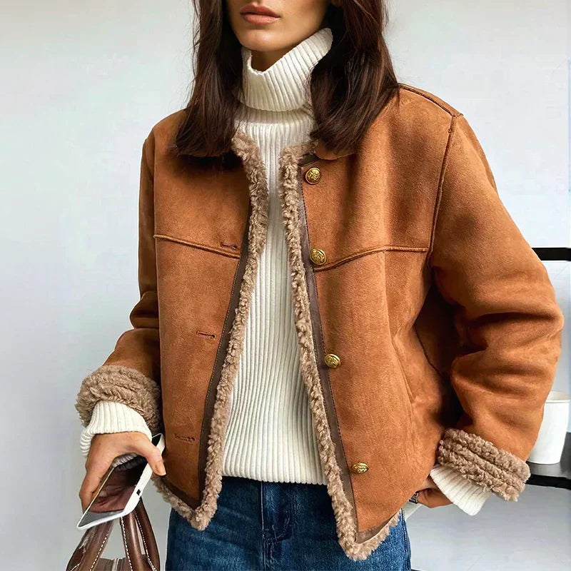 ROSELLE – CHAQUETA DE PIEL DE OVEJA AUTÉNTICA