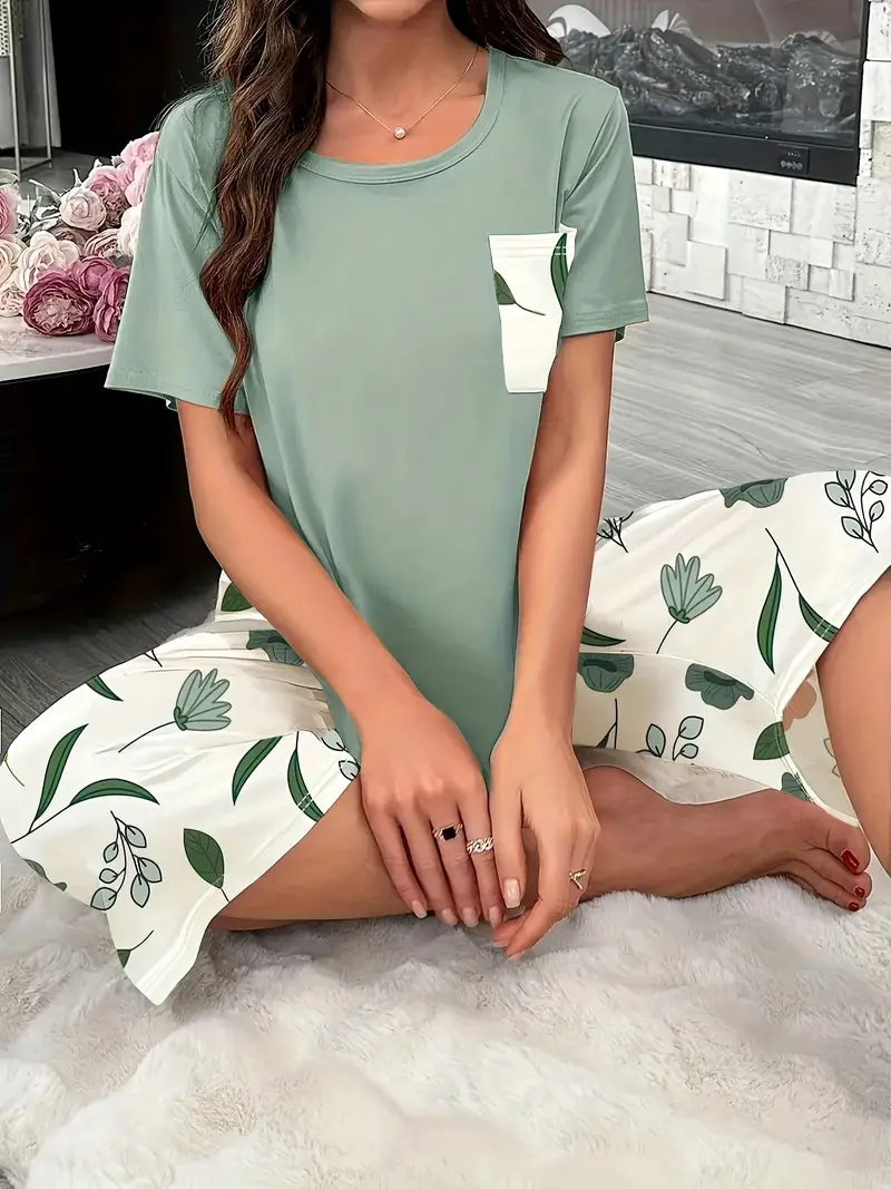 PRINCESSLEA - CONJUNTO CÓMODO DE RELAJACIÓN FLORAL