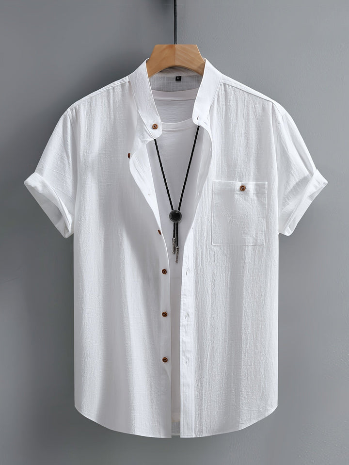 MARCO - CAMISA CLÁSICA DE ALGODÓN CON BOLSILLO