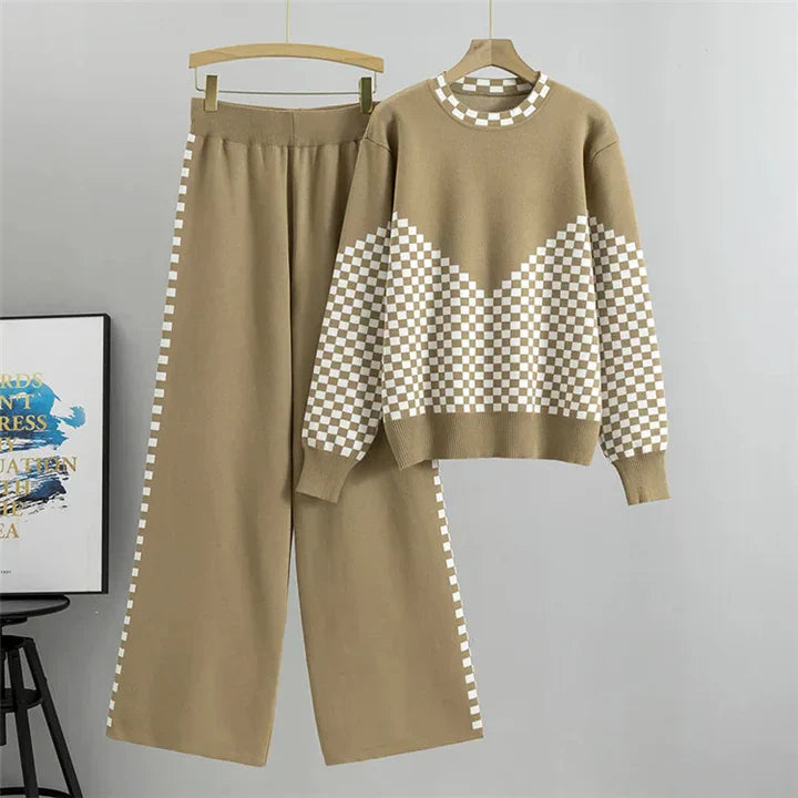 Avery™ - Conjunto de Pijama de Suéter de Punto