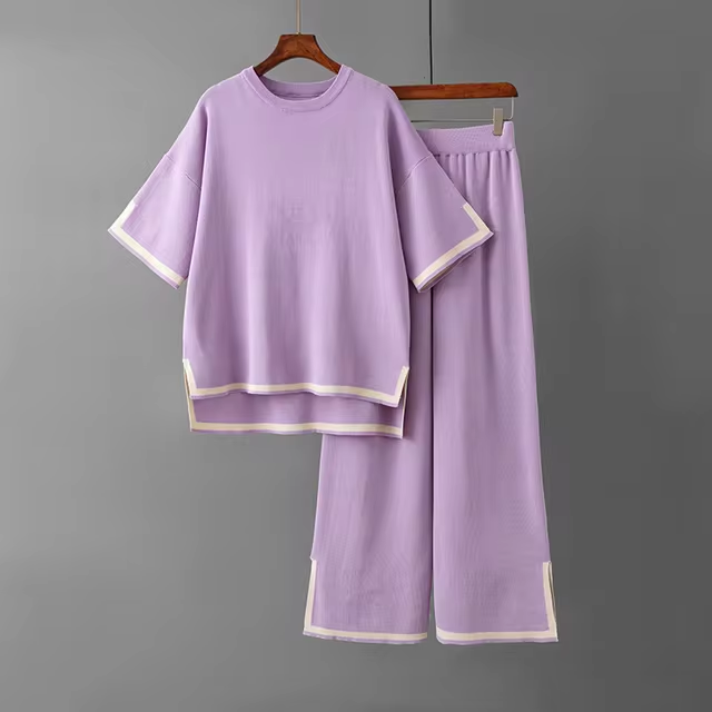 Charlotte™ - Conjunto Elegante de Manga Corta en Seda Hielo