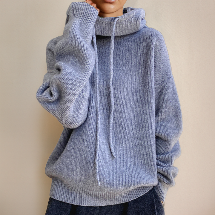 SABRINE - SUDADERA CÓMODA COSTERA CON CUELLO ALTO