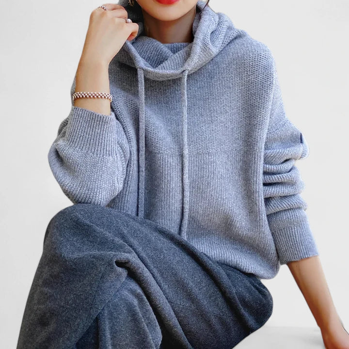 Marie | Sudadera con Capucha de Punto Acogedora