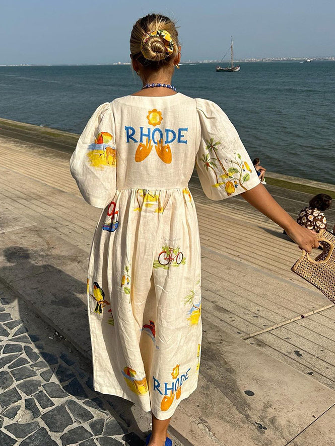 RHODE - VESTIDO ELEGANTE Y CON ESTILO