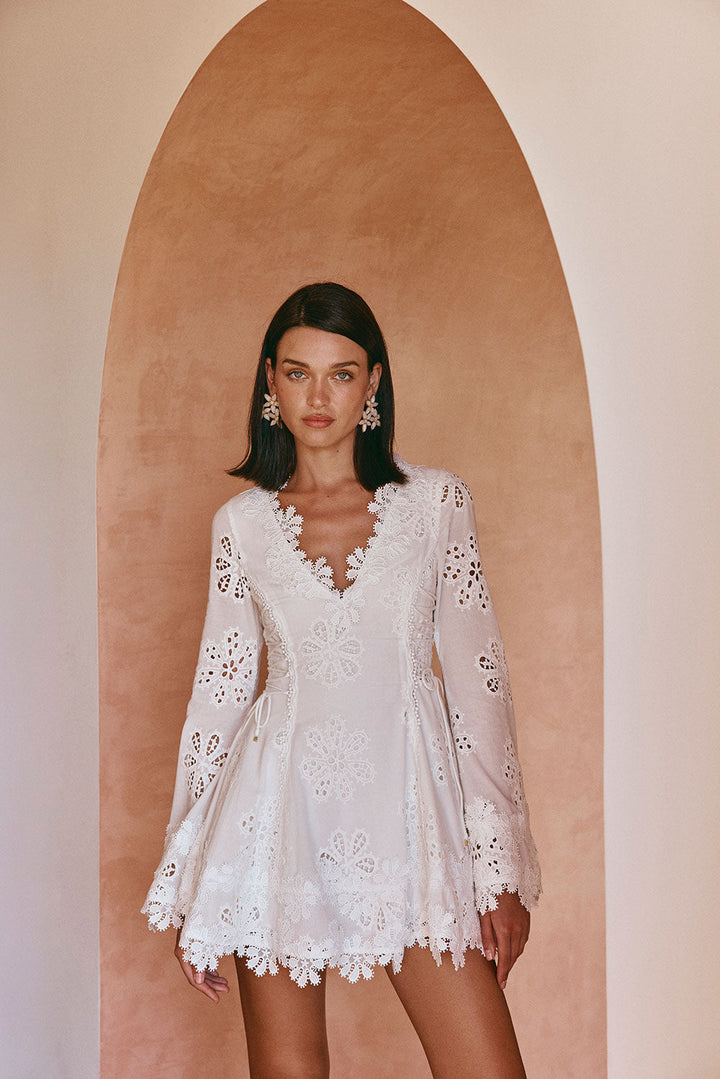 HADLEIGH - VESTIDO SOÑADOR DE ALGODÓN BORDADO