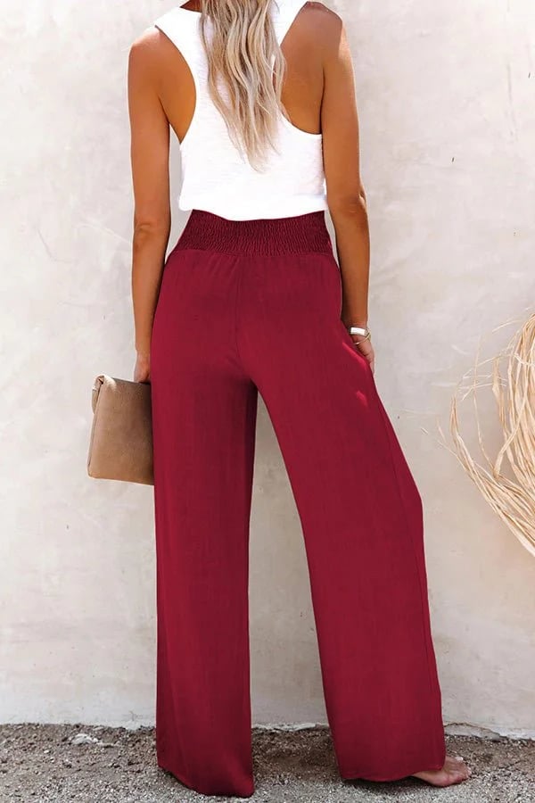 CECILIA - PANTALONES RELAJADOS DE CINTURA ALTA