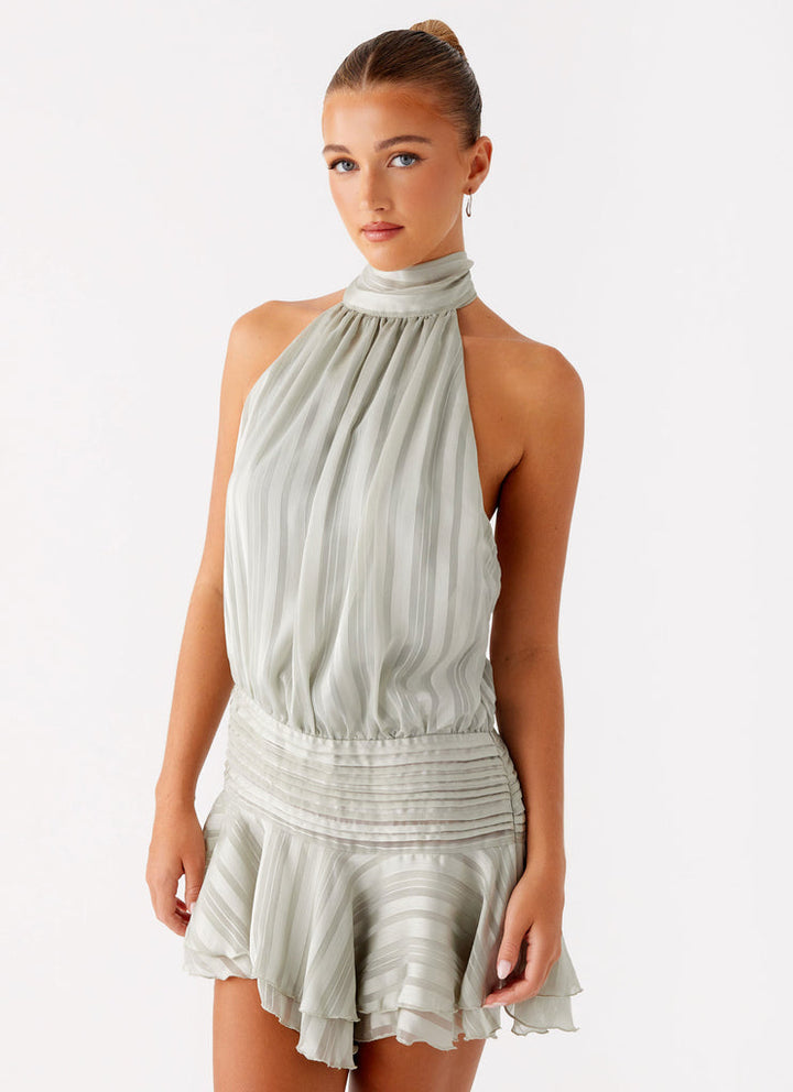 NERIAH - VESTIDO MINI ELEGANTE DE CHIFÓN