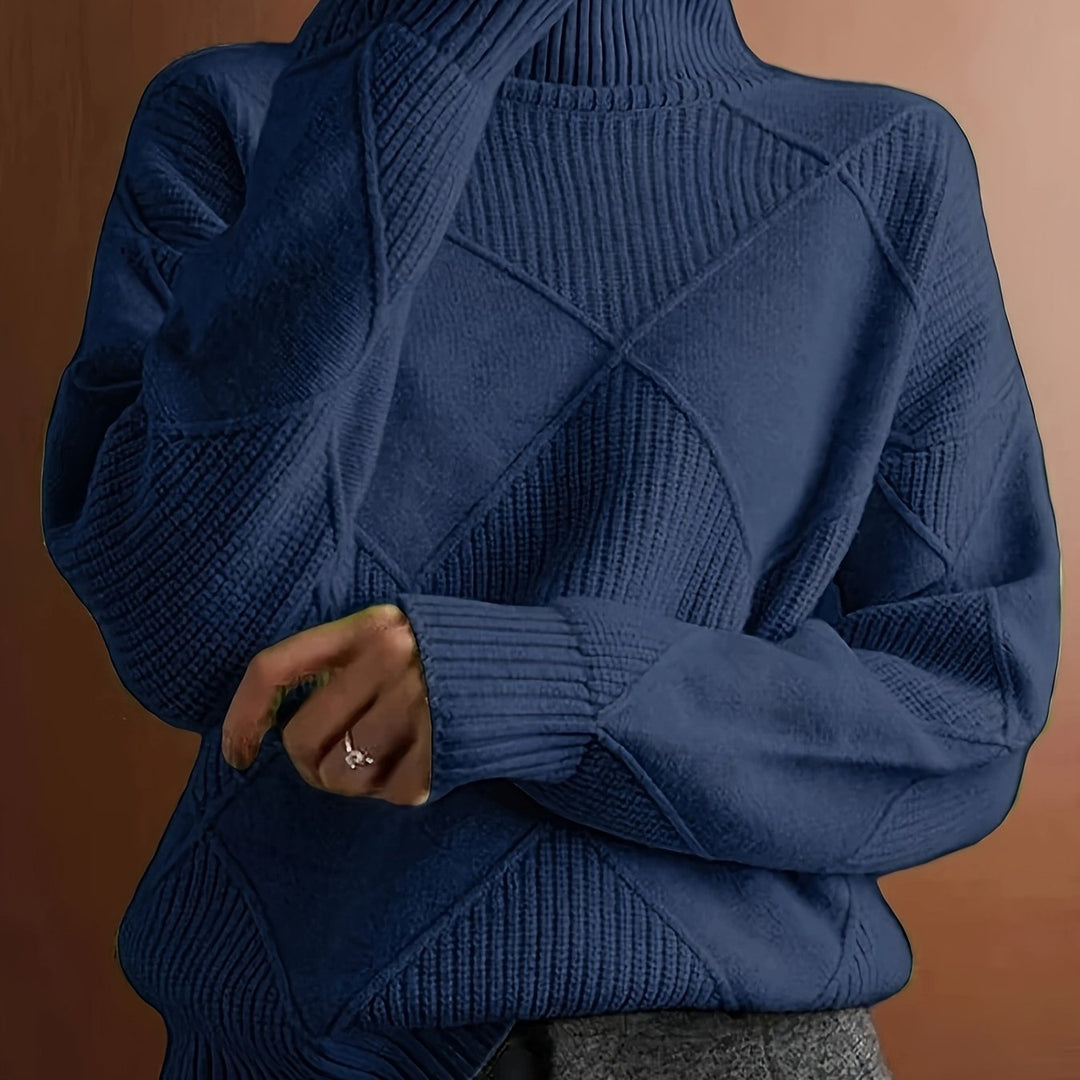 Jessie | Suéter de Punto con Cuello Alto