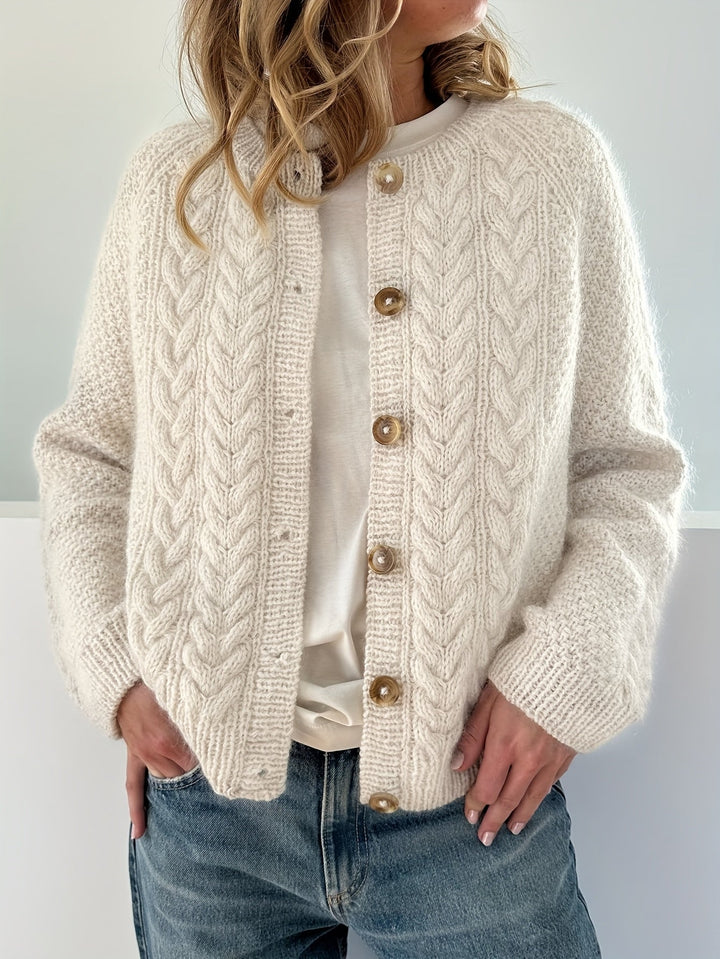 AMATISTA - CARDIGAN CHIC CON PUNTO TRENZADO