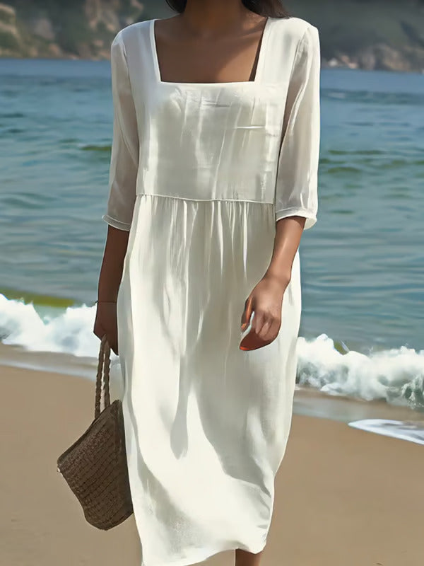 KLEA - VESTIDO DE LINO ESTILO PURO