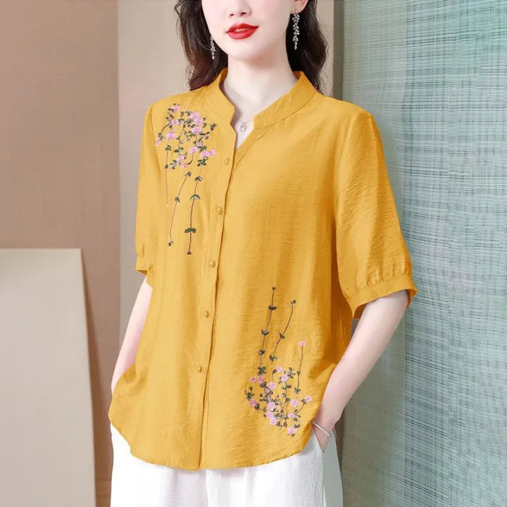 MARA - CAMISA CLÁSICA DE LINO