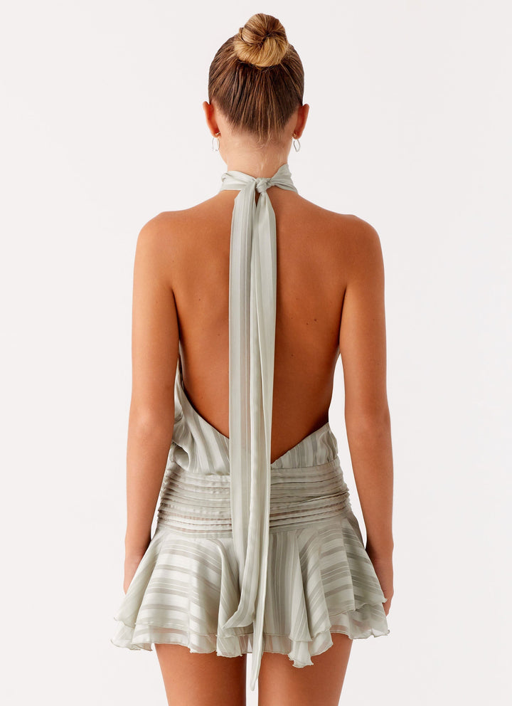 NERIAH - VESTIDO MINI ELEGANTE DE CHIFÓN