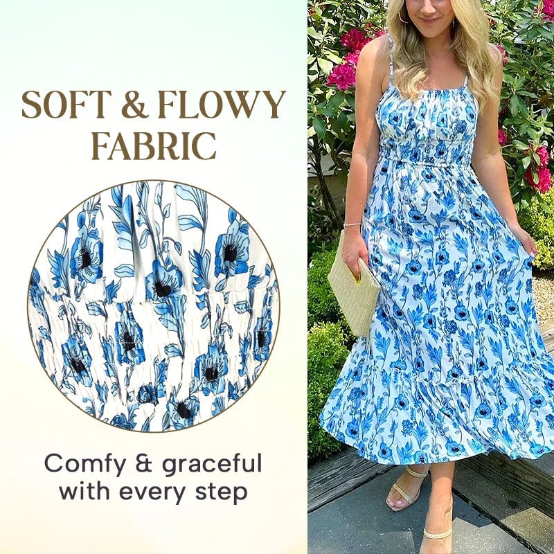 MONROE - VESTIDO MAXI CAMI FLORAL ELEGANTE