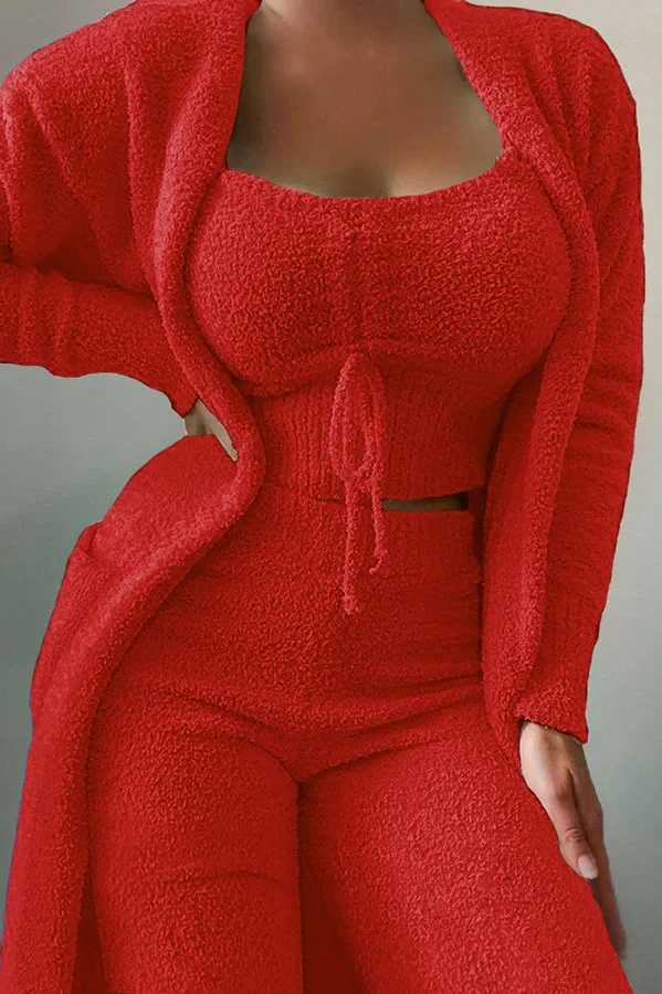 Aubrey™ - Súper Suave Conjunto de Pantalones de Pijama de Forro Polar de 3 Piezas