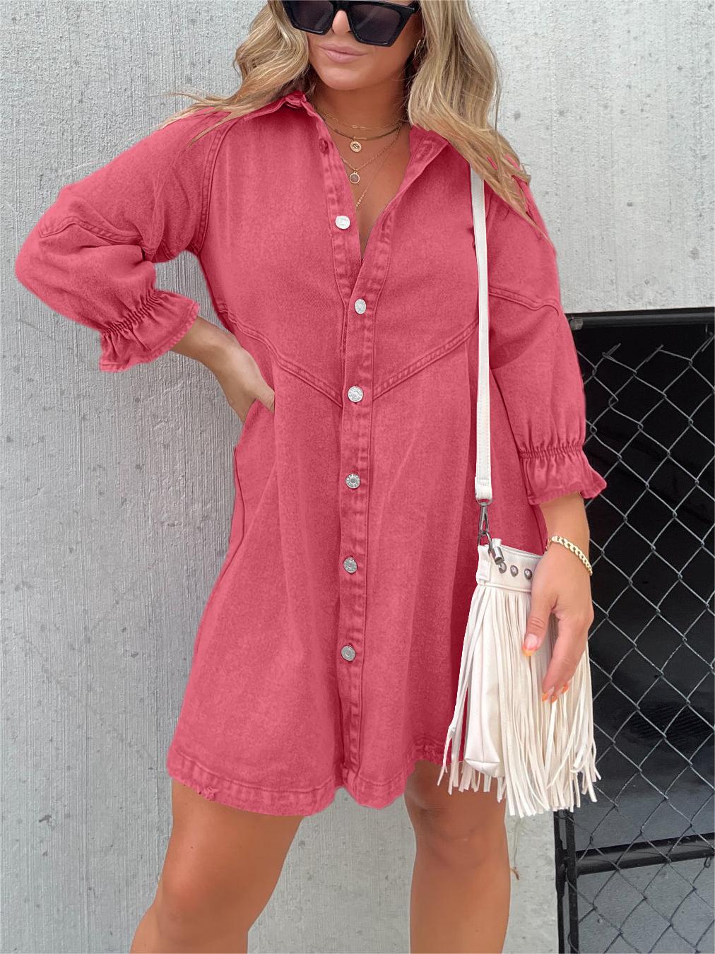 Eliana - Vestido Casual de Mezclilla