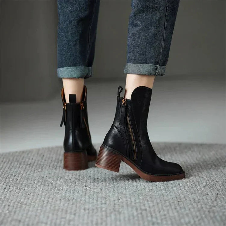 Grace™ | Botas de Cuero para Tobillo