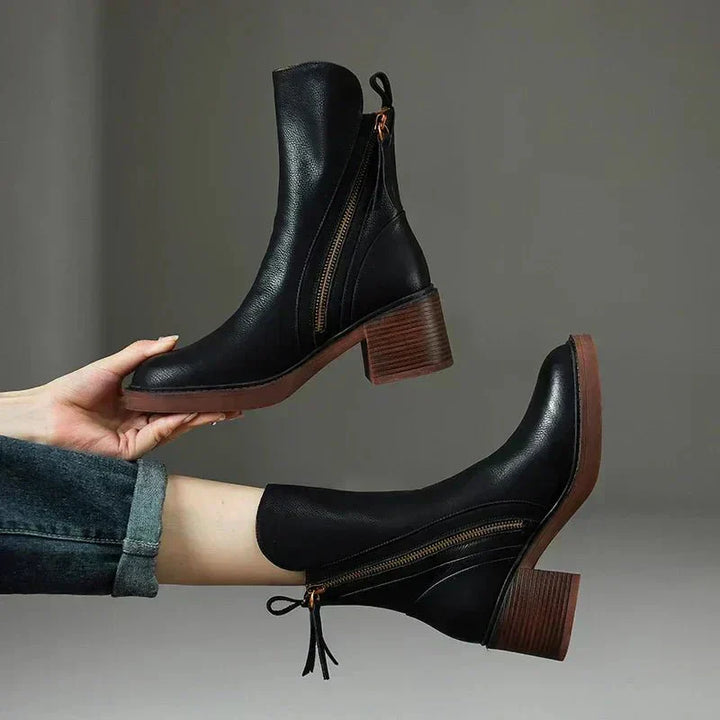 Grace™ | Botas de Cuero para Tobillo