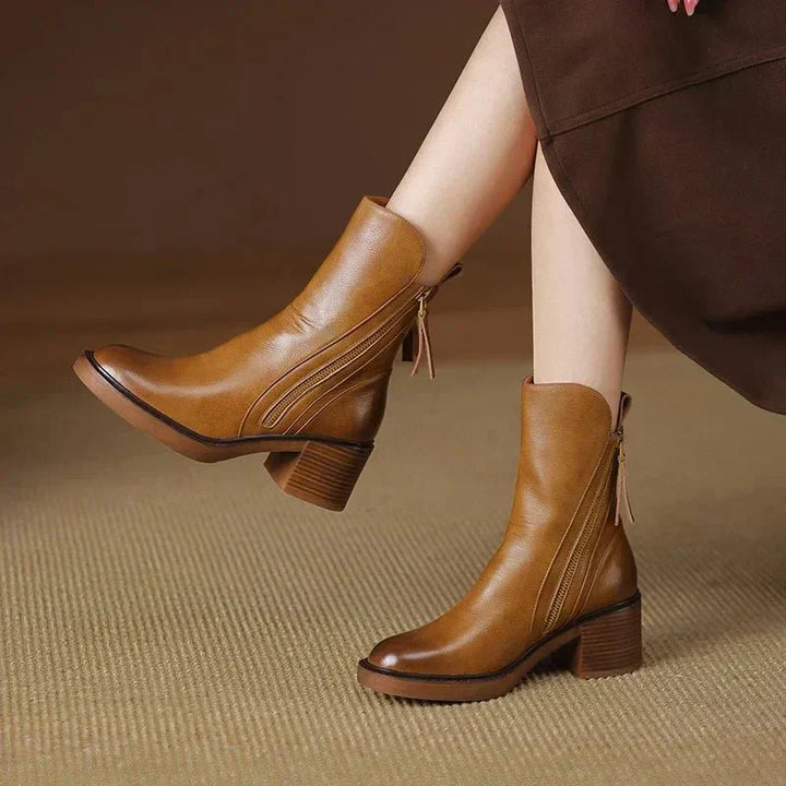 Grace™ | Botas de Cuero para Tobillo