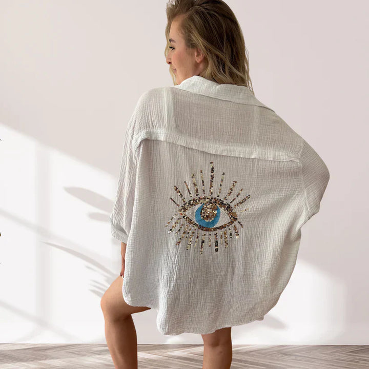 OLA - BLUSA GLAM CON OJO DE LENTEJUELAS