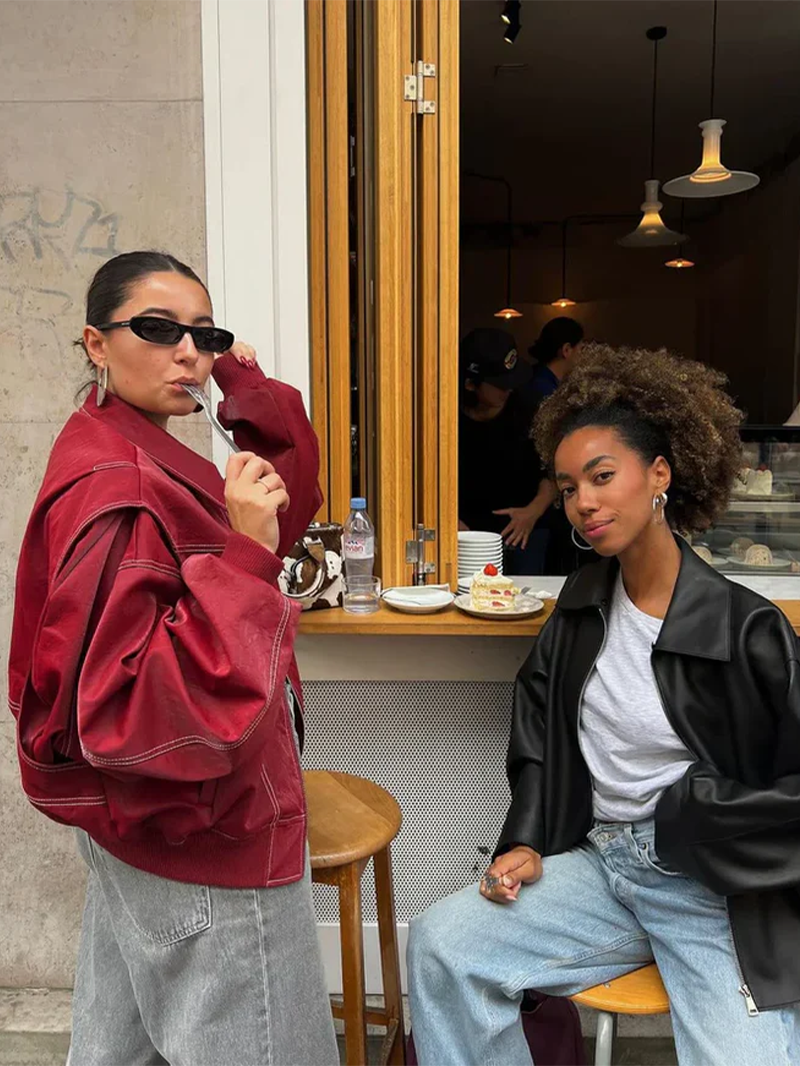 NALIYAH - CHAQUETA ROMPEVIENTOS OVERSIZED CON BLOQUES DE COLOR