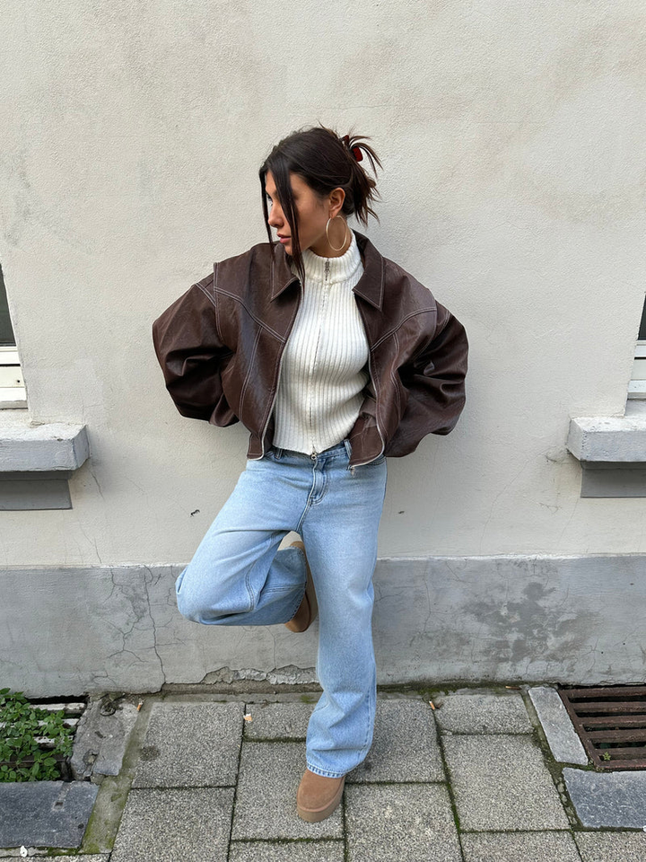 NALIYAH - CHAQUETA ROMPEVIENTOS OVERSIZED CON BLOQUES DE COLOR