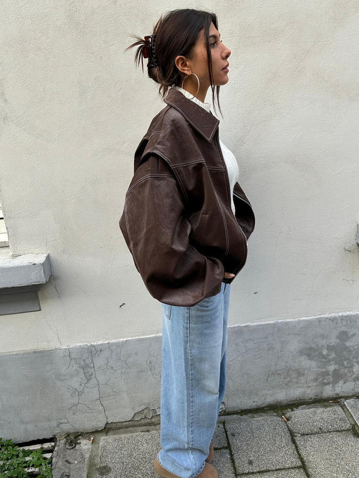 NALIYAH - CHAQUETA ROMPEVIENTOS OVERSIZED CON BLOQUES DE COLOR
