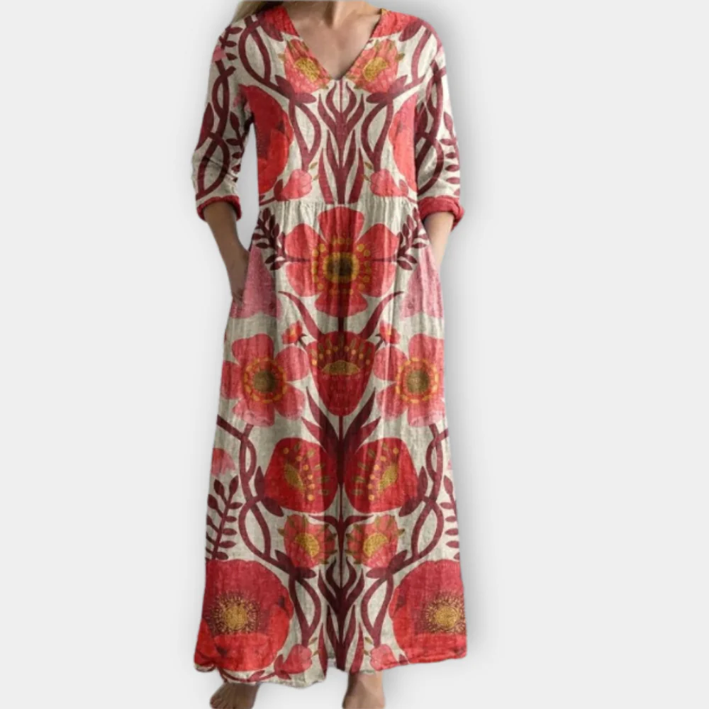 Herlene - Vestido Maxi Bohemio
