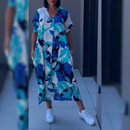BELLEZA - VESTIDO ELEGANTE Y ATEMPORAL CON ESTAMPADO