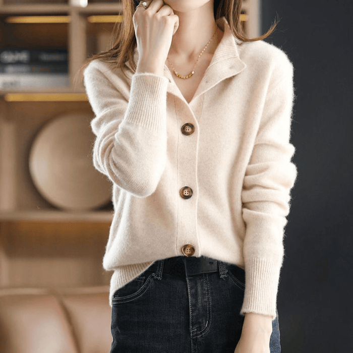 ANITA - CARDIGAN DE CACHEMIR TEJIDO