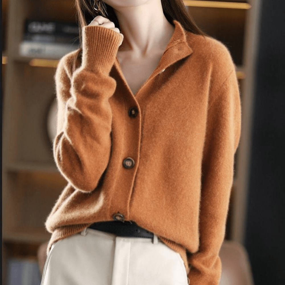 ANITA - CARDIGAN DE CACHEMIR TEJIDO