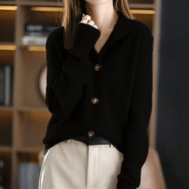 ANITA - CARDIGAN DE CACHEMIR TEJIDO
