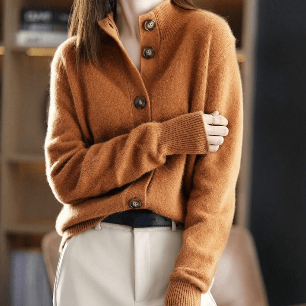 ANITA - CARDIGAN DE CACHEMIR TEJIDO