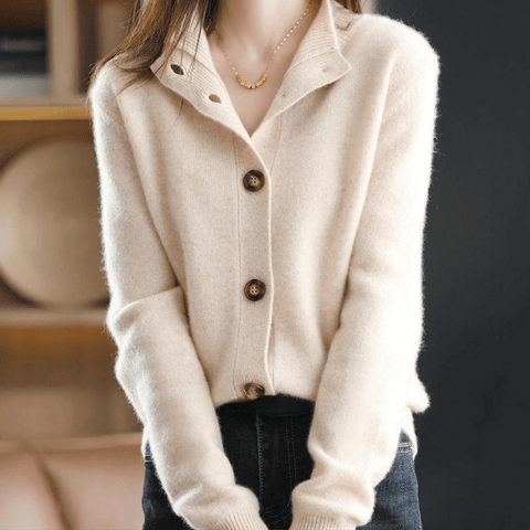 ANITA - CARDIGAN DE CACHEMIR TEJIDO