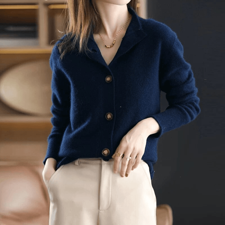 ANITA - CARDIGAN DE CACHEMIR TEJIDO