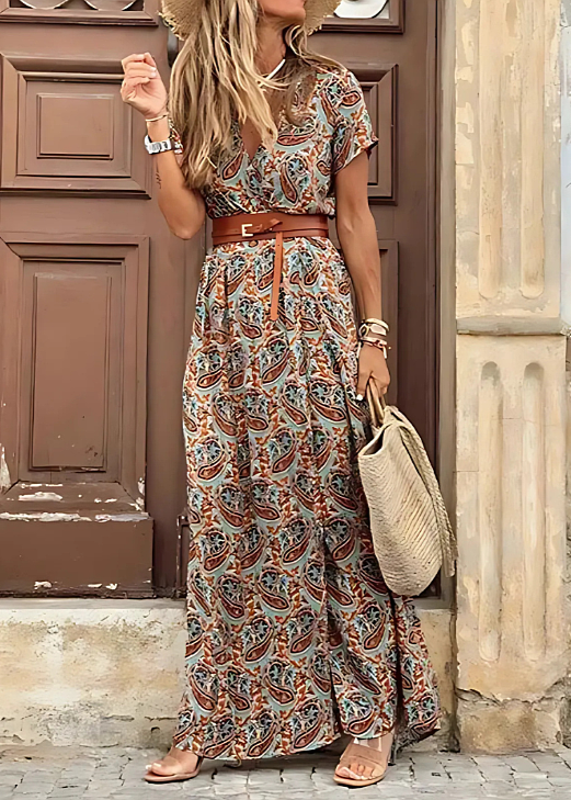 LUCILA - VESTIDO MAXI EXCÉNTRICO