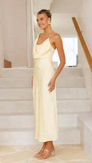 SKYLYNN - VESTIDO LARGO ELEGANTE CON TIRANTES DELGADOS