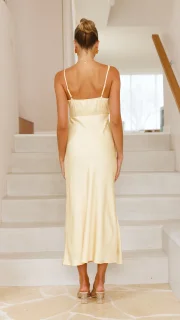 SKYLYNN - VESTIDO LARGO ELEGANTE CON TIRANTES DELGADOS