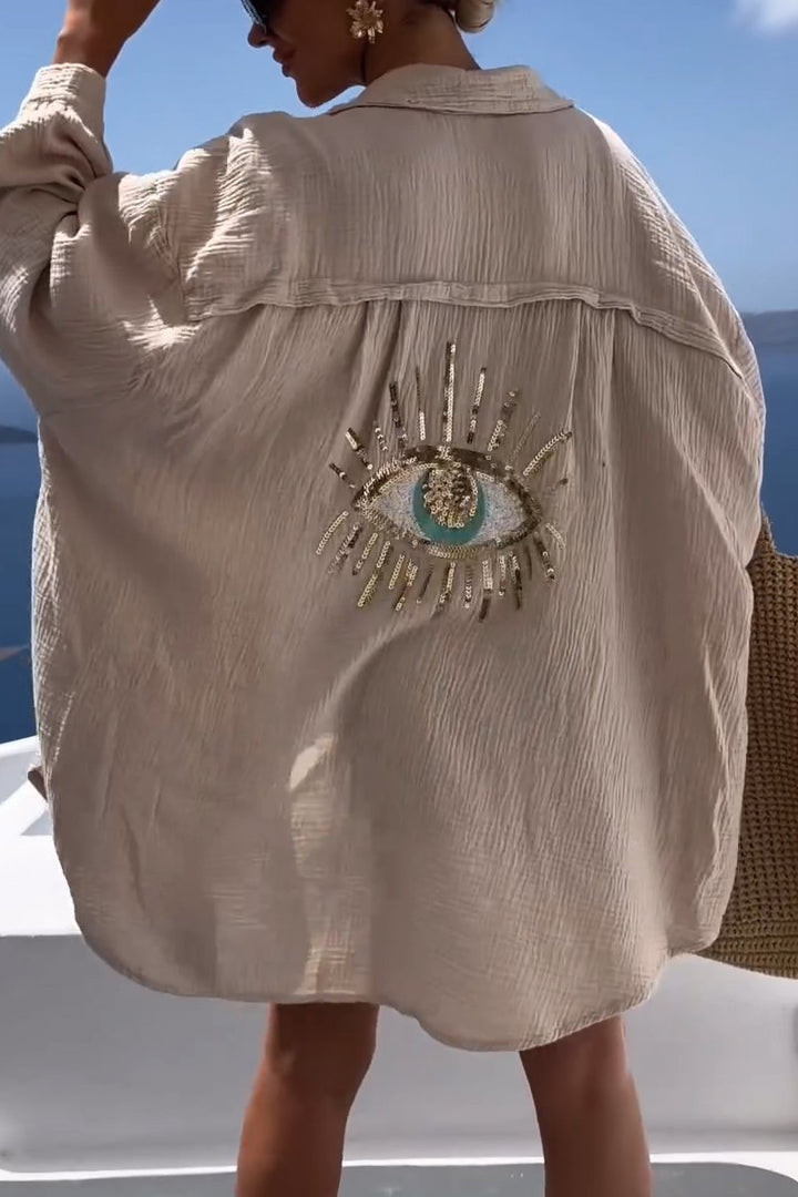 OLA - BLUSA GLAM CON OJO DE LENTEJUELAS