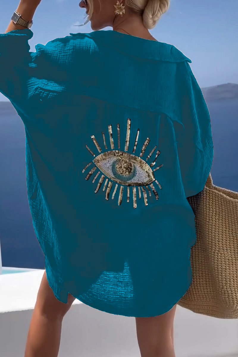 OLA - BLUSA GLAM CON OJO DE LENTEJUELAS
