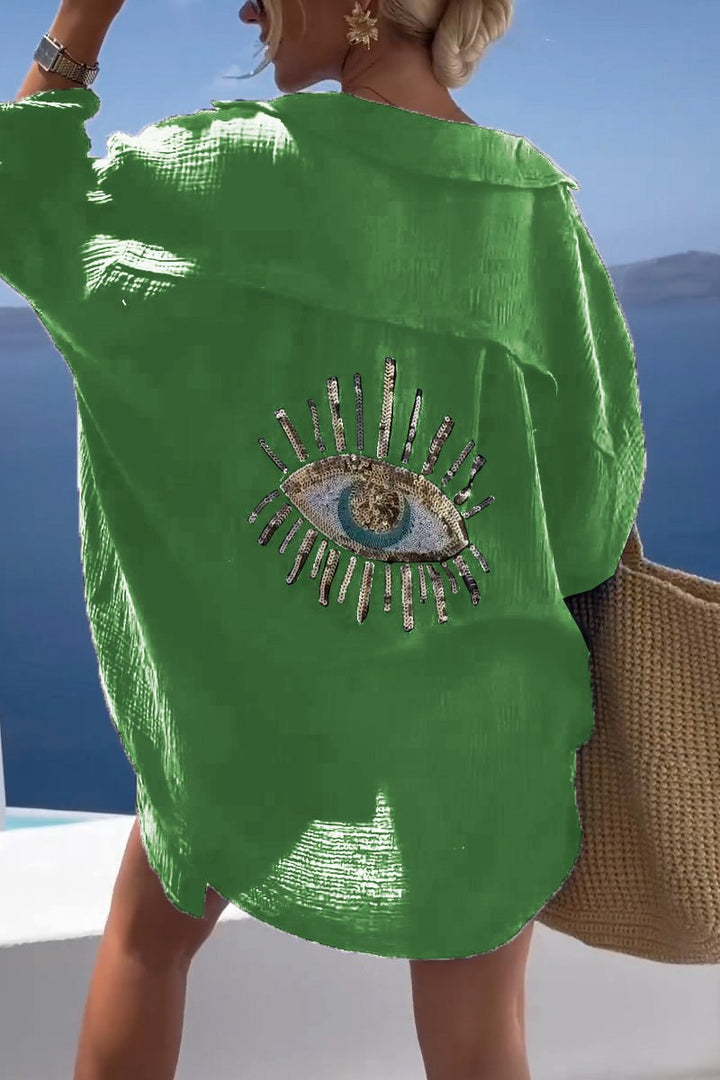OLA - BLUSA GLAM CON OJO DE LENTEJUELAS