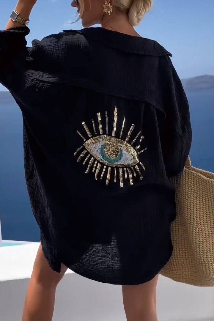 OLA - BLUSA GLAM CON OJO DE LENTEJUELAS