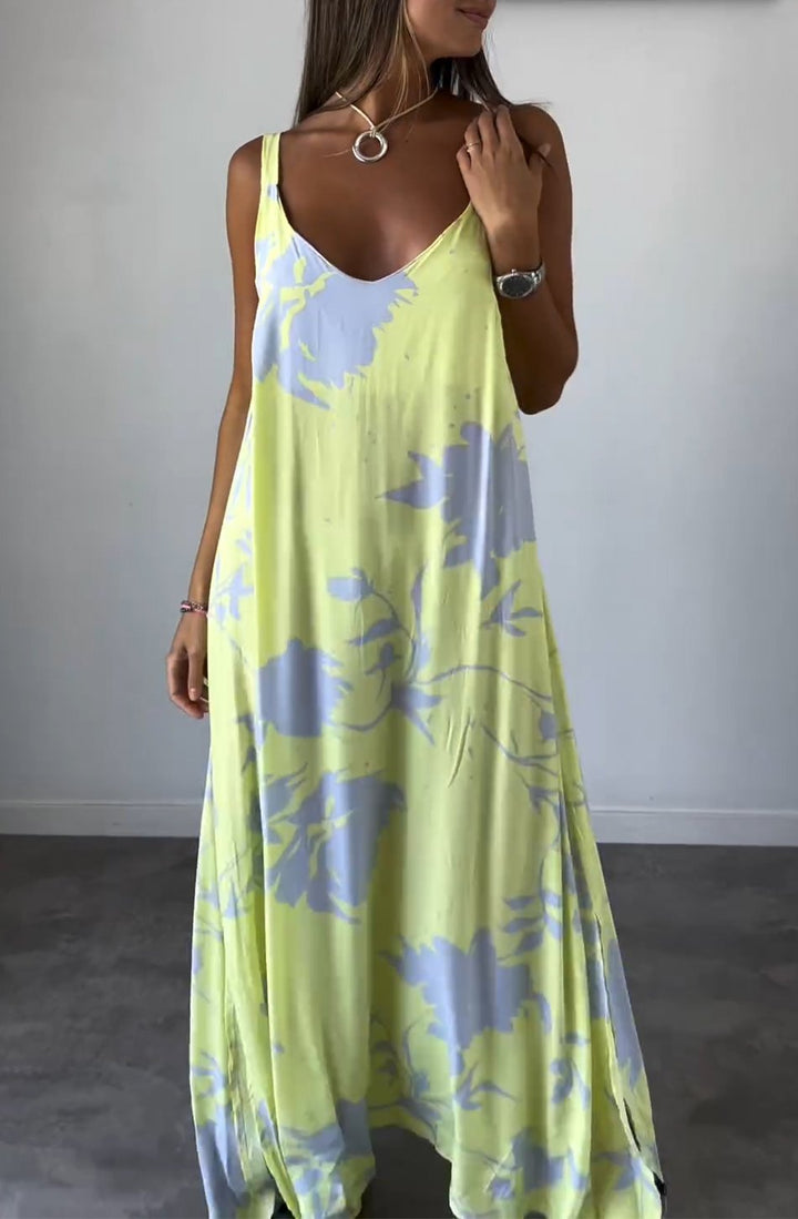 RADA - VESTIDO LENCERO ELEGANTE CON ESTAMPADO