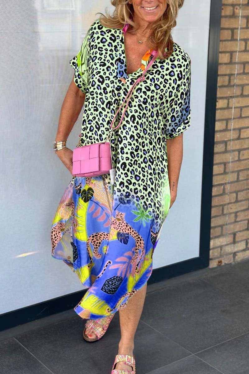 NEVE - VESTIDO CASUAL CON ESTAMPADO DE LEOPARDO