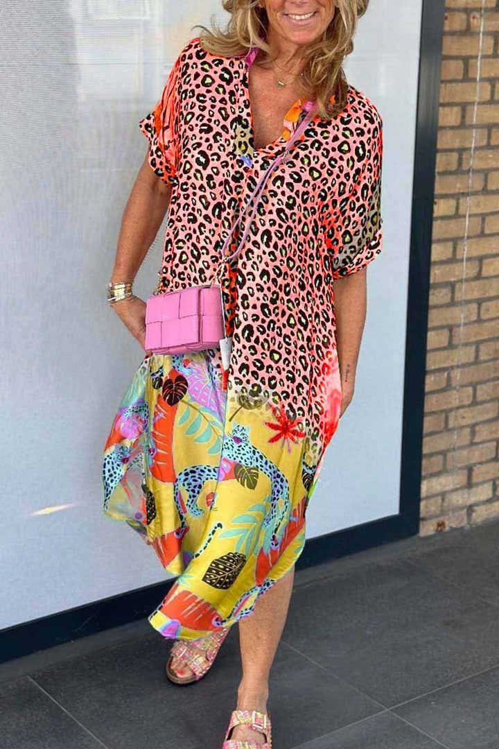 NEVE - VESTIDO CASUAL CON ESTAMPADO DE LEOPARDO