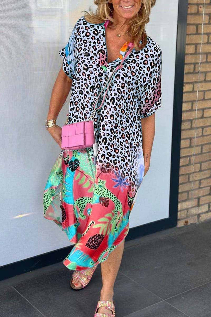 NEVE - VESTIDO CASUAL CON ESTAMPADO DE LEOPARDO