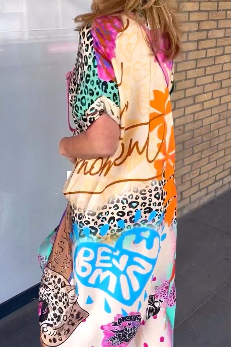 NEVE - VESTIDO CASUAL CON ESTAMPADO DE LEOPARDO