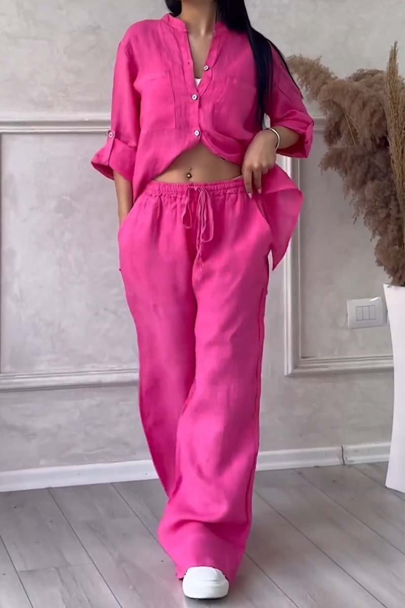 Fara | Conjunto de Algodón y Lino de Lujo – Camisa y Pantalones