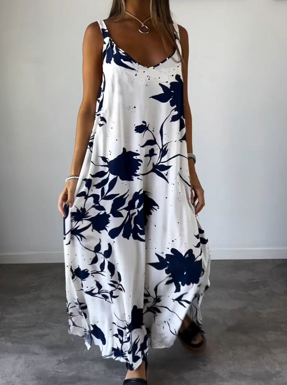 RADA - VESTIDO LENCERO ELEGANTE CON ESTAMPADO